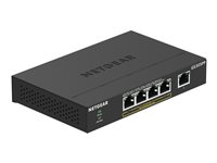 NETGEAR GS305PP - Switch - ohanterad - 5 x 10/100/1000 (4 PoE) - skrivbordsmodell, väggmonterbar - PoE (83 W) - likström GS305PP-100PES