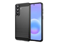 Insmat C&S Style - Skydd för mobiltelefon - termoplastisk polyuretan (TPU) - borstat stål, kolfiber - för Samsung Galaxy A57 650-1408