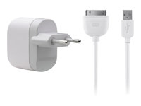 Belkin Wall Charger - Strömadapter - 2.1 A (USB, Apple Dock) F8Z630CW04