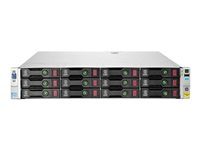 HPE StoreVirtual 4530 - Hårddiskarray - 24 TB - 12 fack (SAS-2) - HDD 2 TB x 12 - iSCSI (1 GbE), iSCSI (10 GbE) (extern) - kan monteras i rack - 2U B7E23A