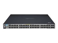 HPE 3500-48G-PoE+ yl Switch - Switch - Administrerad - 48 x 10/100/1000 (PoE) + 4 x kombinations-SFP - rackmonterbar - PoE J9311A