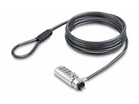 StarTech.com Slim Lock Noble Wedge Slot Compatible, 6.6ft Locking Cable - Lås för säkerhetskabel - 2 m - TAA-kompatibel SNBLC4D-LAPTOP-LOCK