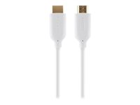 Belkin - HDMI-kabel med Ethernet - HDMI hane till HDMI hane - 5 m - vit F3Y021BF5M-WHT