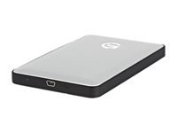 G-Technology G-DRIVE mobile USB GDRU3EA5001ADB - Hårddisk - 500 GB - extern (portabel) - USB 3.0 - 5400 rpm - buffert: 8 MB - silver 0G02421