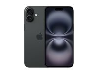 Apple iPhone 16 Plus - 5G smartphone - dual-SIM / Internminne 128 GB - OLED-skärm - 6.7" - 2796 x 1290 pixels - 2 bakre kameror 48 MP, 12 MP - front camera 12 MP - svart MXVU3QN/A