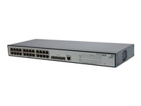 HPE 1910-24G Switch - Switch - Administrerad - 24 x 10/100/1000 + 4 x SFP - rackmonterbar JE006A#ABB