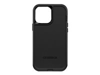 OtterBox Defender Series - Baksidesskydd för mobiltelefon - robust - polykarbonat, syntetiskt gummi, 50 % återvunnen plast - svart - för Apple iPhone 13 Pro Max 77-84382