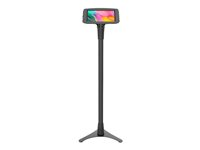 Compulocks Galaxy Tab A7 10.4" Space Enclosure Portable Floor Stand - Monteringssats (ställ, hölje) - 45° visningsvinkel - för surfplatta - låsbar - aluminium, stål - svart - skärmstorlek: 10.4" - golvstående - för Samsung Galaxy Tab A7 (10.4 tum) 147B104GA7SB