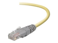 Belkin - Övergångskabel - RJ-45 (hane) till RJ-45 (hane) - 1 m - UTP - CAT 5e - formpressad - gul F3X126B01M