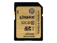 Kingston Ultimate - Flash-minneskort - 32 GB - UHS Class 1 / Class10 - 300x - SDHC SDA10/32GB