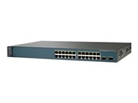 Cisco Catalyst 3560V2-24PS - Switch - L3 - Administrerad - 24 x 10/100 (PoE) + 2 x SFP - rackmonterbar - PoE WS-C3560V2-24PS-E