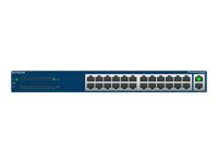 NETGEAR FS526Tv2 - Switch - Administrerad - 24 x 10/100 + 2 x 10/100/1000 - skrivbordsmodell, rackmonterbar FS526T-200EUS