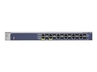 NETGEAR M4100-12GF - Switch - L2+ - Administrerad - 12 x kombo Gigabit SFP + 4 x 10/100/1000 - skrivbordsmodell, rackmonterbar - PoE GSM7212F-100NES