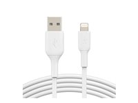 Belkin BOOST CHARGE - Lightning-kabel - Lightning hane till USB hane - 3 m - vit CAA001BT3MWH