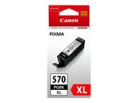 Canon PGI-570PGBK XL - 22 ml - Lång livslängd - svart - original - blister - bläcktank - för PIXMA TS5051, TS5053, TS5055, TS6050, TS6051, TS6052, TS8051, TS8052, TS9050, TS9055 0318C008