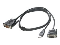 C2G - Projektorkabel - M1 (hane) till USB, HD-15 (VGA) (hane) - 2 m 81246