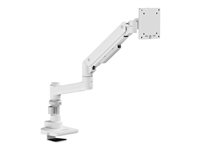 Multibrackets M Deskmount Gas Spring Single - Monteringssats - justerbar arm - för LCD-display - aluminium, stål - vit - skärmstorlek: 15"-27" - disk-monteringsbar 7350073737079