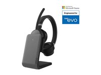 Lenovo Go - Headset - på örat - Bluetooth - trådlös, kabelansluten - aktiv brusradering - USB-C - åsksvart - Certifierad för Skype for Buisness, Certifierad för Microsoft-teams - för ThinkCentre M75t Gen 2; ThinkPad E14 Gen 3; T14s Gen 3; X1 Carbon Gen 11; X1 Yoga Gen 8 4XD1C99222