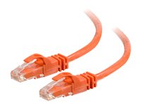 C2G Cat6 550MHz Snagless Patch Cable - Patch-kabel - RJ-45 (hane) till RJ-45 (hane) - 20 m - CAT 6 - formpressad, hakfri, tvinnad - orange 83582