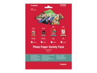 Canon Variety Pack VP-101 - 20 ark set med fotopapper - för PIXMA MG2550, MG3550, MG3650, MG5750, MG5751, MG6450, MG6850, MG7150, MG7750, MG7751 0775B079