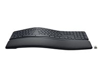 Logitech ERGO K860 Split Keyboard for Business - Tangentbord - trådlös - Bluetooth LE - QWERTY - hela norden - grafit 920-010348