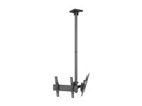 Multibrackets M Pro MBC2UPV - Monteringssats (takmontering) - modulär - för 2 LCD/plasmapaneler - 200/300/400 - aluminium, stål, plast - svart - skärmstorlek: 43"-50" 7350105216343