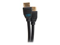 C2G 2ft Performance Ultra High Speed HDMI Cable 2.1 w/ Ethernet - 8K 60Hz - Ultra High Speed - HDMI-kabel med Ethernet - HDMI hane till HDMI hane - 60 cm - svart - 8K60 Hz (7680 x 4320) stöd, 4K120 Hz (4096 x 2160) stöd, stöd för 10K C2G10452