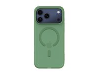 Belkin SheerForce Grip Series - Baksidesskydd för mobiltelefon - MagSafe-kompatibilitet - tillverkas av återvunna material - pistaschgrön - för Apple iPhone 17 Pro Max MSA036HQSE