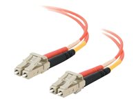 C2G - Patch-kabel - LC multiläge (hane) till LC multiläge (hane) - 5 m - fiberoptisk - 50/125 mikron - orange 85147