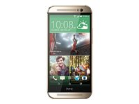 HTC One (M8) - 4G pekskärmsmobil - RAM 2 GB / Internal Memory 16 GB - microSD slot - LCD-skärm - 5" - 1920 x 1080 pixlar - bärnstensgyllene 99HYK192-00