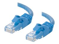 C2G Cat6 Booted Unshielded (UTP) Crossover Patch Cable - Övergångskabel - RJ-45 (hane) till RJ-45 (hane) - 2 m - UTP - CAT 6 - formpressad, hakfri, tvinnad - blå 83525