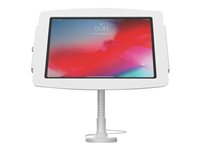 Compulocks iPad 10.2" Space Enclosure Flex Arm Mount - Monteringssats (flexibel arm, hölje) - för surfplatta - låsbar - höggradig aluminium - vit - skärmstorlek: 10.2" - väggmonterbar, monterbar på ytor, bänkskiva - för Apple 10.2-inch iPad (7:e generation, 8:e generation, 9:e generation) 159W102IPDSW