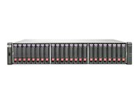 HPE Modular Smart Array P2000 G3 FC Dual Controller SFF Bundle - Hårddiskarray - 2.4 TB - 24 fack ( SATA-300 / SAS-2 ) - 4 x HDD 600 GB - 8Gb Fibre Channel (extern) - kan monteras i rack - 2U - Top Value E7V87AM