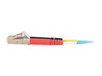 C2G LC-LC 10Gb 50/125 OM3 Duplex Multimode PVC Fiber Optic Cable (LSZH) - Nätverkskabel - LC multiläge (hane) till LC multiläge (hane) - 30 m - fiberoptisk - duplex - 50/125 mikron - OM3 - halogenfri - havsblå 85557