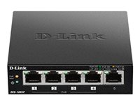 D-Link DES 1005P - Switch - ohanterad - 4 x 10/100 + 1 x 10/100 (PoE) - skrivbordsmodell - PoE DES-1005P/E