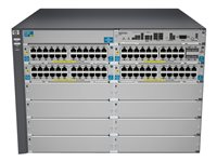 HPE Aruba 5412-92G-PoE+-4G v2 zl - Switch - L4 - Administrerad - 92 x 10/100/1000 (PoE) + 4 x SFP - rackmonterbar - PoE - med HP 5400 zl Switch Premium License J9540A#ABB