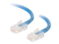 C2G Cat5e Non-Booted Unshielded (UTP) Network Crossover Patch Cable - Övergångskabel - RJ-45 (hane) till RJ-45 (hane) - 50 cm - UTP - CAT 5e - tvinnad, enhetsstart - blå 83297