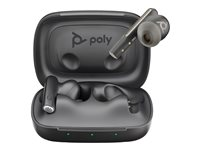 Poly Voyager Free 60 UC - True wireless-hörlurar med mikrofon - inuti örat - Bluetooth - aktiv brusradering - USB-C via Bluetooth-adapter - kolsvart - Zoomcertifierad 7Y8H4AA