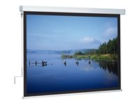 Da-Lite Compact - Projektorduk - takmontering, väggmontering - 128" (325 cm) - 1:1 - Matte White (Tensioned) - black frame 10300007