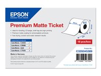 Epson Premium - Matt - Rulle(8 cm x 50 m) 1 rulle (rullar) biljetter - för Epson GP-C831, TM-C3400; ColorWorks CW-C4000, TM-C7500; TM C3400, C3500 C33S045389