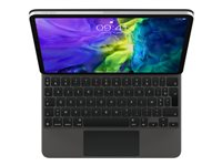 Apple Magic Keyboard - Tangentbord och foliefodral - med pekdyna - bakgrundsbelyst - Apple Smart connector - AZERTY - fransk - för Apple 10.9-inch iPad Air (4th gen, 5th gen), 11-inch iPad Air (M2), 11-inch iPad Pro (1st gen, 2nd gen, 3rd gen, 4th gen) MXQT2F/A