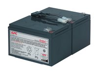 APC Replacement Battery Cartridge #6 - UPS-batteri - 1 x batteri - Bly-syra - svart - för P/N: SMC1500IC, SMT1000I-AR, SMT1000IC, SUA1000ICH-45, SUA1000I-IN, SUA1000J3W, SUA1500J3W RBC6