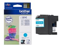 Brother LC221C - Cyan - original - bläckpatron - för Brother DCP-J562DW, MFC-J480DW, MFC-J680DW, MFC-J880DW LC221C