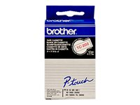 Brother - Vit, röd - Rulle (1,2 cm x 7,7 m) 1 stk band för skrivare - för P-Touch PT-15, PT-20, PT-2000, PT-3000, PT-500, PT-5000, PT-6, PT-8, PT-8E TC202