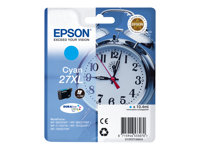 Epson 27XL - 10.4 ml - XL - cyan - original - blister - bläckpatron - för WorkForce WF-3620DWF, WF-3640DTWF, WF-7110DTW, WF-7610DWF, WF-7620, WF-7620DTWF C13T27124010