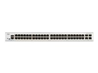 Cisco Catalyst 1200-48T-4G - Switch - L3 - smart - 48 x 10/100/1000Base-T + 4 x 1 Gigabit Ethernet SFP+ - rackmonterbar C1200-48T-4G