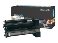 Lexmark - Lång livslängd - cyan - original - tonerkassett LCCP, LRP - för Lexmark C770dn, C770dtn, C770n, C772, C772dn, C772dtn, C772n, X772e, X772es C7700CH