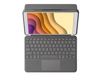 Logitech Combo Touch - Tangentbord och foliefodral - med pekdyna - bakgrundsbelyst - Apple Smart connector - QWERTZ - tysk - grafit - för Apple 10.5-inch iPad Air (3:e generationen); 10.5-inch iPad Pro 920-009640