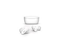 Belkin SoundForm Flow - True wireless-hörlurar med mikrofon - inuti örat - Bluetooth - aktiv brusradering - vit AUC006BTWH