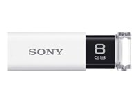 Sony Micro Vault Click - USB flash-enhet - 8 GB - USB 3.0 - kritvit USM8GUW